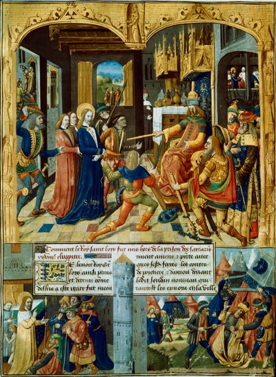 Scener fra det syvende korstoget, 1248-1254 1400-tallet av Unbekannt