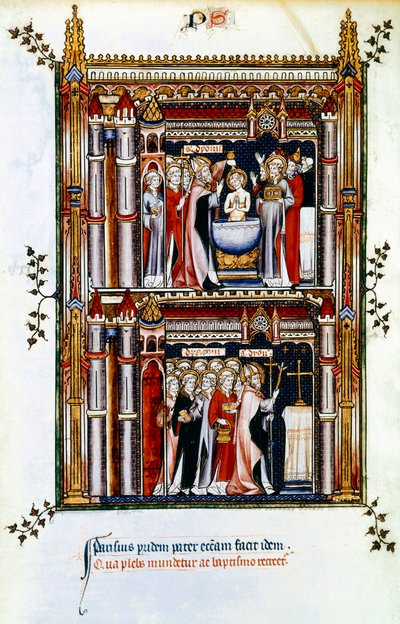 Scener fra livet til St Denis, Frankrikes skytshelgen, 3. århundre 1300-tallet av Unbekannt