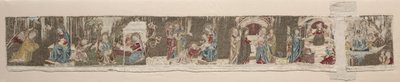 Scener av Jomfruens liv, fra et brodert alter foran, 1330- eller 1340-tallet. av Unbekannt