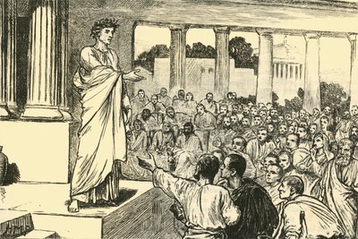 Scipios appell til folket, 1890. av Unbekannt