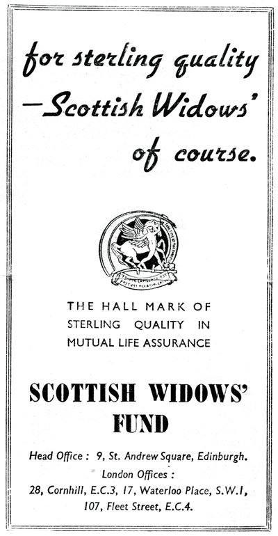 Scottish Widows Fund, 1938 av Unbekannt