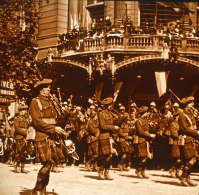 Skotske soldater, 14. juli 1919 av Unbekannt
