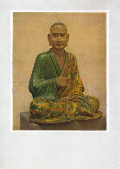 Sittende figur av en Lohan - Tang-dynastiet, c7. til 10. århundre e.Kr., 1936 av Unbekannt
