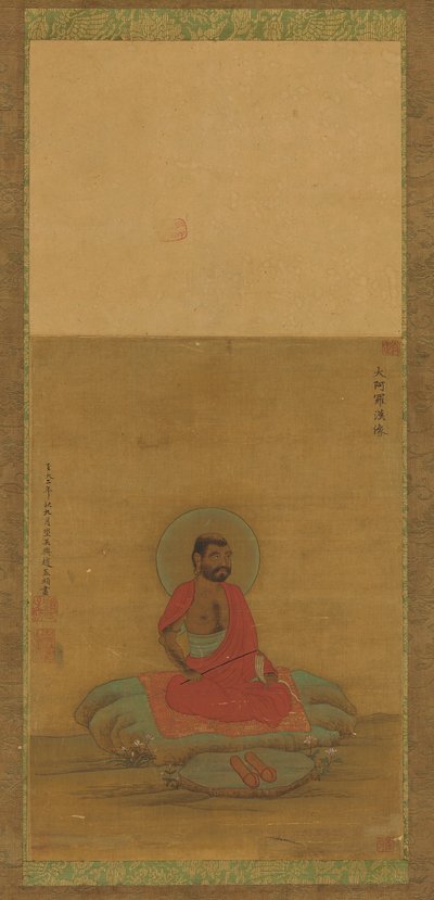 Sittende Luohan, 1500-1600-tallet. av Unbekannt