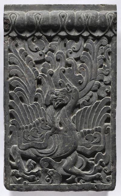 Seksjon av en kisteplattform: Phoenix, 550-577. av Unbekannt