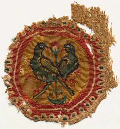 Segment fra en tunika, 600-700-tallet. av Unbekannt