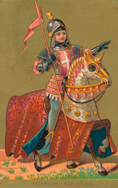 Seigneur -XVI Siecle en herre av det 16. århundre, 1910-tallet av Unbekannt