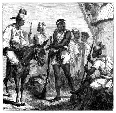 Senegalesere, ca 1890 av Unbekannt