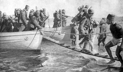 Senegalesiske soldater la ut på den egyptiske kysten, første verdenskrig, 1915 av Unbekannt