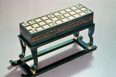 Senet spillebrett, fra Tutankhamons grav, 18. dynasti av Unbekannt