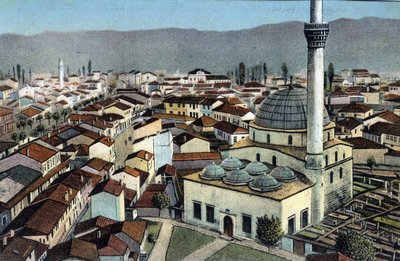 Serbia, Monastir: utsikt over en moske, Monastir kalles desormais Bitola og ligger i Macedoine - Postkort 1914-1918 av Unbekannt
