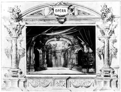Scenografi for Mozarts Don Giovanni, 1875 av Unbekannt
