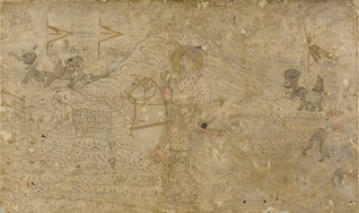 Shah Jahan og hans sønn Dara Shikoh Hunting, s. 1790. av Unbekannt