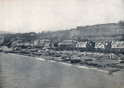 Shanklin - View of the Beach and the Heights, 1895 av Unbekannt