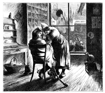 Barbering av fienden ved Montmirail, 1870 av Unbekannt
