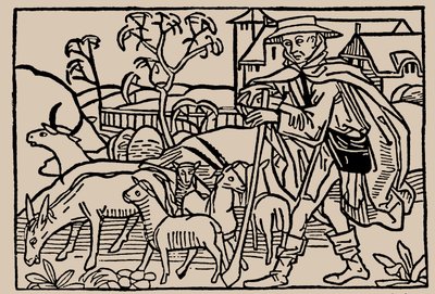 Hyrde. Fra menneskelivets speil av Rodericus Zamorensis, 1479 av Unbekannt