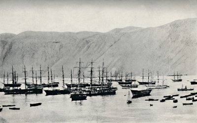 Skip som venter på last av nitrat ved Iquique, 1911 av Unbekannt