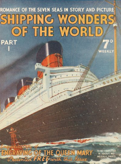 Shipping Wonders of the World Part I-annonse, 1935 av Unbekannt