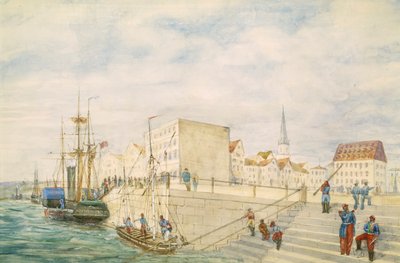 Sendes i en havn, en del av London til Hong Kong Panorama av Unbekannt