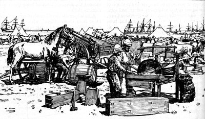 Shoeing Forge fra New South Wales Artillery ved Suakim, c1885, 1902 av Unbekannt