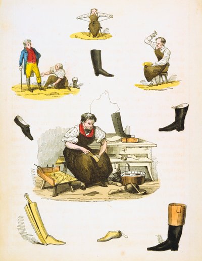 Skomaker, c1845 av Unbekannt