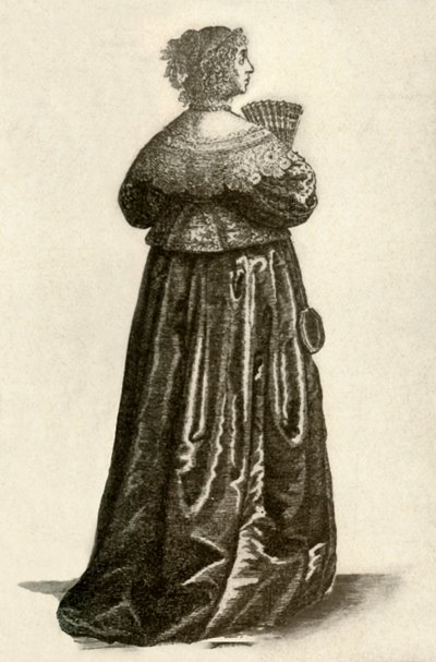 Viser kjolen til en engelsk gentlewoman, 1640, 1937. av Unbekannt