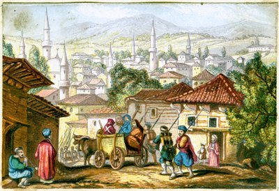 Shumla. En by i den nordøstlige delen av Bulgaria, 1800-tallet av Unbekannt