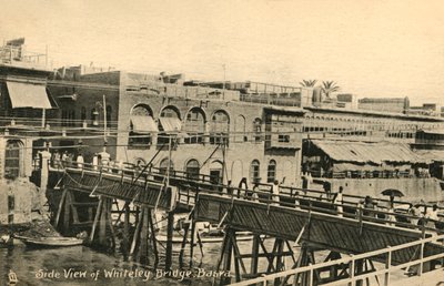 Sidevisning av Whiteley Bridge, Basra, c1918-c1939. av Unbekannt