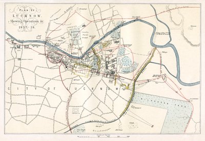 Beleiring av Lucknow, India, 1857, 1893 av Unbekannt