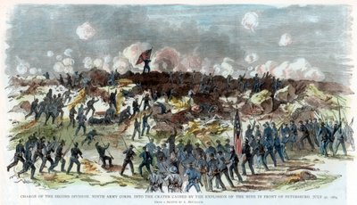 Beleiring av Petersburg, Virginia, amerikansk borgerkrig, 30. juli 1864 av Unbekannt