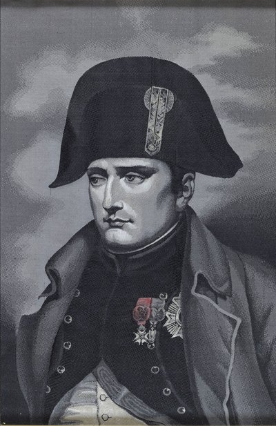 Silkevevingsportrett av keiser Napoléon I Bonaparte 1769-1821 av Unbekannt