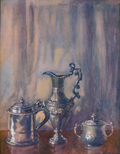 Silver Tankard, 1695, Jug, 1746, Cup and Cover, 1658, c1800-tallet, 1920. av Unbekannt
