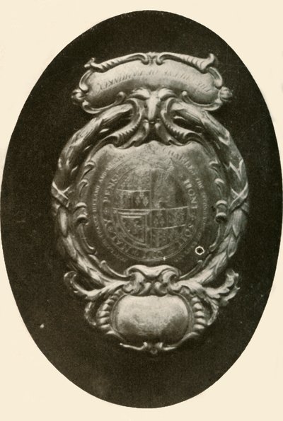 Forside av sølv, med engelsk våpenskjold, 1677, 1937. av Unbekannt