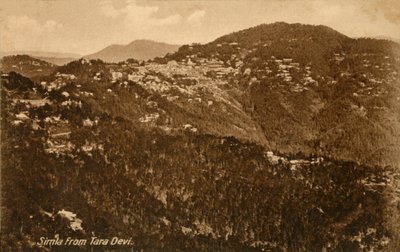 Simla fra Tara Devi, c1918-c1939. av Unbekannt
