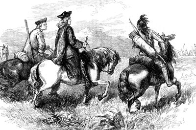 Sir Alexander Cuming på vei for å besøke Cherokees, South Carolina, c1730 c1880 av Unbekannt