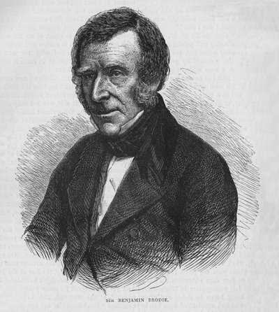 Sir Benjamin Brodie, engelsk lege, c1860 1878 av Unbekannt