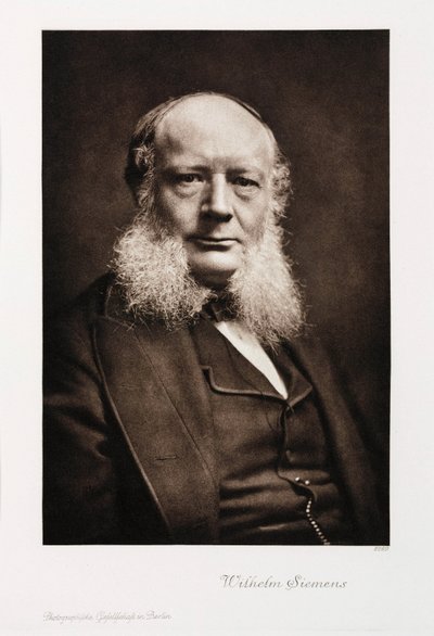 Sir Charles William Siemens, tysk ingeniør, ca 1860-1870 av Unbekannt