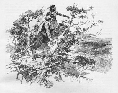 Sir Francis Drakes første syn på Stillehavet, 1578 1908 av Unbekannt