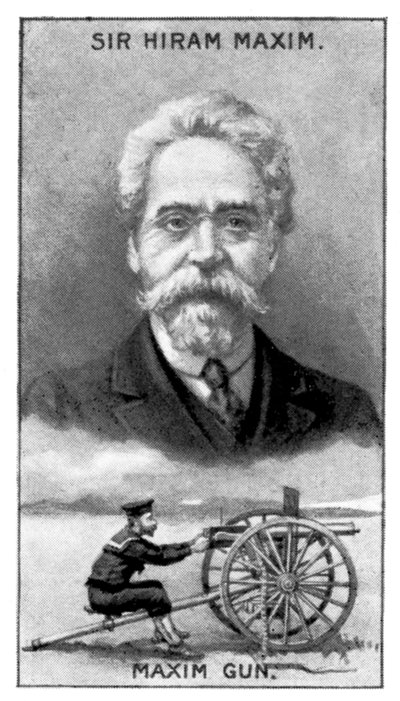 Sir Hiram Stevens Maxim, oppfinneren av Maxim Gun, c1924 av Unbekannt