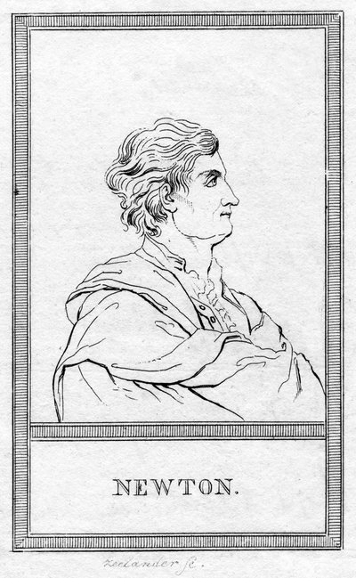 Sir Isaac Newton , engelsk matematiker, astronom og fysiker av Unbekannt