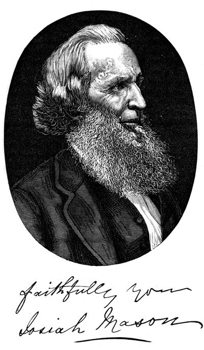 Sir Josiah Mason, engelsk penneprodusent, c1880 av Unbekannt