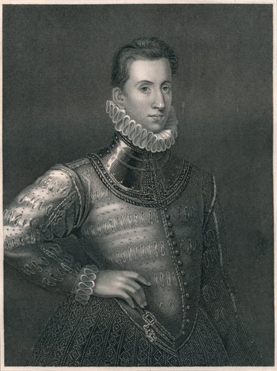 Sir Philip Sidney, c1576, tidlig på midten av 1800-tallet. av Unbekannt