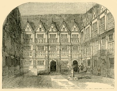 Sir Thomas Greshams House i Bishopsgate Street, c1872. av Unbekannt