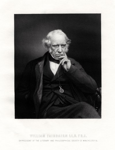 Sir William Fairbairn, 1st Baronet, skotsk ingeniør, 1800-tallet av Unbekannt