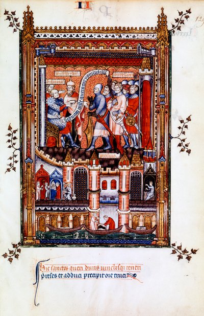 Sisinnius beordrer arrestasjonen av St Denis, 1317 av Unbekannt