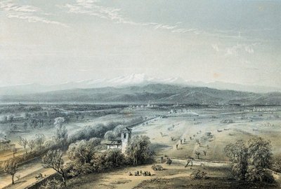 Stedet for slaget ved Magenta, Italia, 4. juni 1859 av Unbekannt