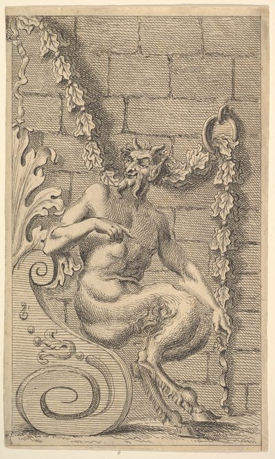 Sittende Satyrer, etter 1732. av Unbekannt