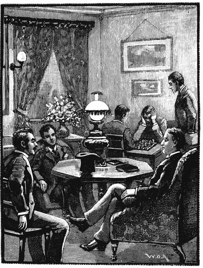 Stue ved YMCA, Exeter Hall, London, 1887 av Unbekannt