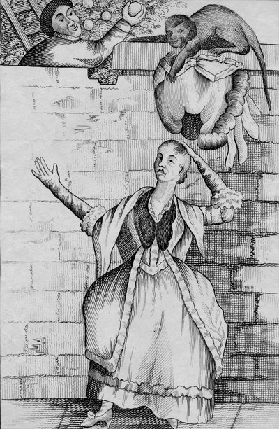 Litt hånd av en ape - eller damens hode avlastet, c1812 av Unbekannt