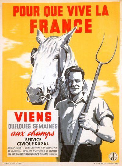 Så Frankrike kan leve, tilbring noen uker med å jobbe i marka, 1940-1944 av Unbekannt